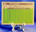 2025 Topps Heritage Tris Speaker Gold Chrome #/50