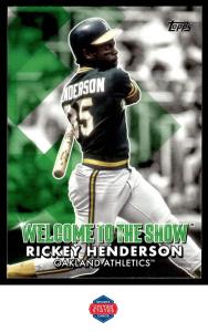 2022 Topps Rickey Henderson Welcome to the Show