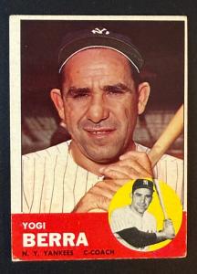 1963 Topps Yogi Berra Card - New York Yankees