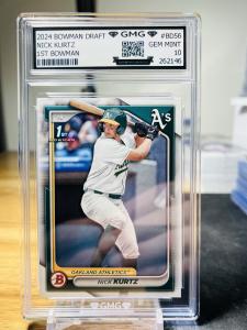 2024 Bowman Draft Nick Kurtz Gem Mint Rookie Card