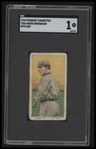 1909 T206 Roger Bresnahan Baseball Card SGC 1