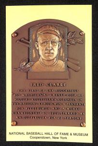 Fred Clarke Hall of Fame Plaque Sports Card