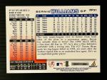1998 Score Bernie Williams Artist's Proof Yankees Card