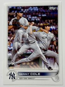 2022 Topps Gerrit Cole SP Variation Yankees Card