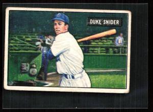 Duke Snider 1951 Bowman Brooklyn Dodgers Card
