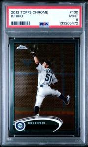 Ichiro 2012 Topps Chrome #100 PSA 9 Card