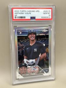 2023 Topps Chrome Anthony Volpe SP Rookie PSA 10