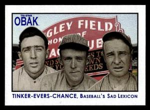 Joe Tinker Johnny Evers Frank Chance Cubs Card