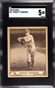 1940 Playball Charley Gehringer #41 Card