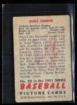 Duke Snider 1951 Bowman Brooklyn Dodgers Card