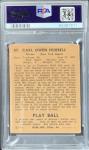 Carl Hubbell 1940 Play Ball #87 HOF Card