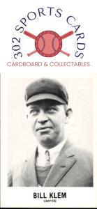 1977-84 Galasso Glossy Greats Bill Klem Card