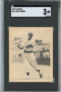 1939 Play Ball Paul Waner Pittsburgh Pirates Card