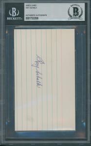Ray Schalk Signed Index Card - Beckett Autograph
