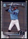 2025 Bowman Chrome Fabian Lopez Miami Marlins Cards