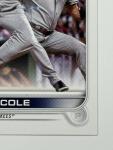 2022 Topps Gerrit Cole SP Variation Yankees Card