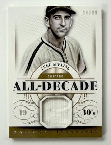 Luke Appling Panini National Treasures Relic #34/99