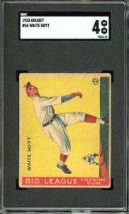 1933 Goudey Waite Hoyt Rookie Card HOF