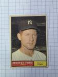 1961 Topps Whitey Ford Baseball Card #160