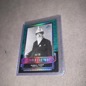 2003 SP Legendary Cuts Alexander Cartwright Green 08/25