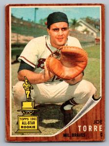 1962 Topps Joe Torre Braves Rookie Card