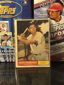 1961 Topps Bobby Richardson Baseball Card, Yankees