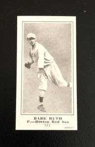 1915 Babe Ruth Boston Red Sox Card Reprint