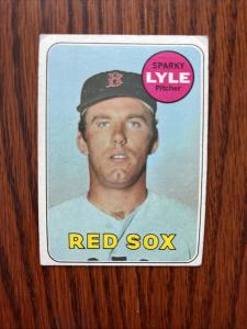 1969 Topps Sparky Lyle Boston Red Sox Card