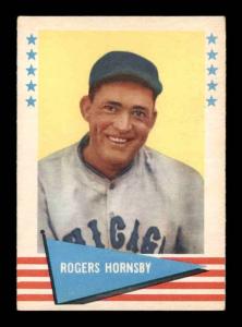 1961 Fleer Rogers Hornsby Card #43