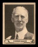 1940 Play Ball Connie Mack Baseball Card