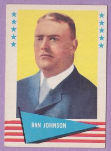 1961 Fleer Baseball #48 Ban Johnson Card