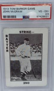 1913 Tom Barker Baseball Card John McGraw PSA 4.5