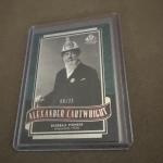 2003 SP Legendary Cuts Alexander Cartwright Green 08/25