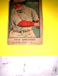 1921 W551 Tris Speaker Cleveland Hand Cut Card