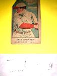 1921 W551 Tris Speaker Cleveland Hand Cut Card