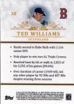 2013 Tribute Ted Williams Boston Red Sox Card
