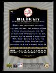 2001 SP Legendary Cuts Bill Dickey Yankees Card