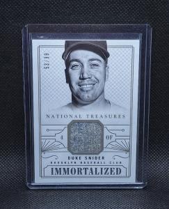 2014 National Treasures DUKE SNIDER Patch /99 Dodgers