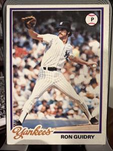 1978 Topps Ron Guidry #135 Yankees Card