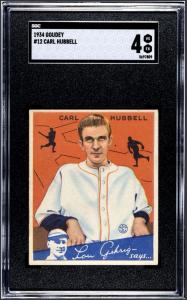 Carl Hubbell 1934 Goudey Baseball Card #12