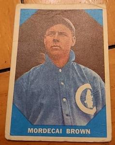 Mordecai Brown 1960 Fleer Baseball Card #9