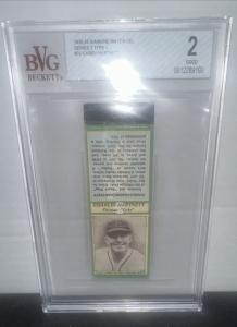 1935-36 Diamond Matchbooks Gabby Hartnett Green Border