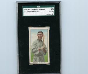 1909 E95 Sam Crawford Caramel Card - SGC 2.5