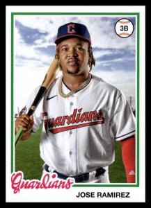 2022 Topps Archives Jose Ramirez 1978 Design Card