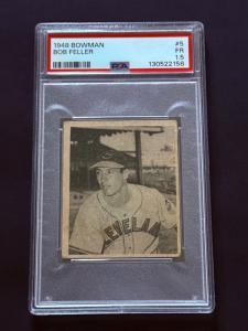 1948 Bowman Bob Feller Rookie Card PSA 1.5