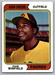 1974 Topps Dave Winfield Padres Rookie Card