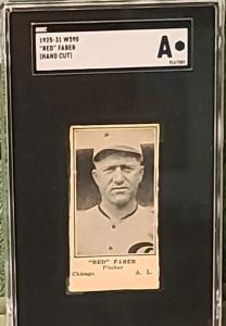1925 W590 HOF Red Faber SGC A Chicago White Sox