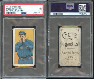 T206 Miller Huggins HOF PSA 1 Card