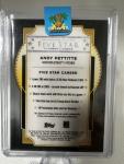 Andy Pettitte Signed Card 2022 Topps Five Star