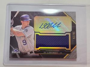 2016 Topps Triple Threads DJ LeMahieu Autograph #/75